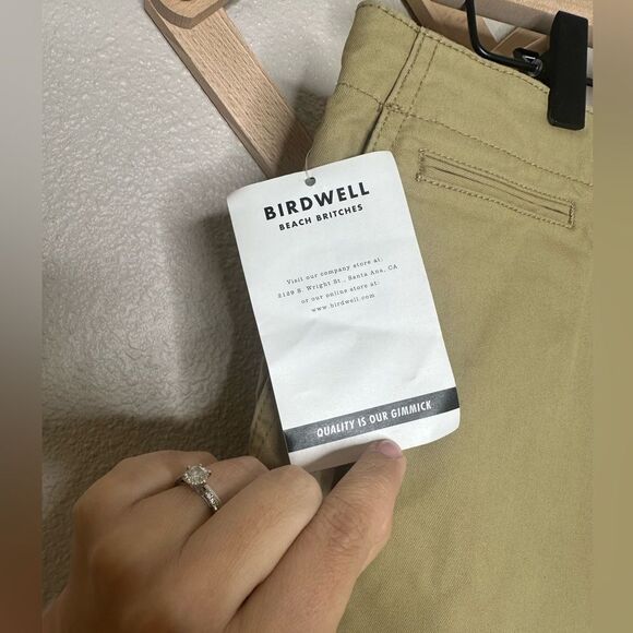 NWT Birdwell Beach Britches Tan Pants Men Drawstring Sz 36 - Picture 3 of 7